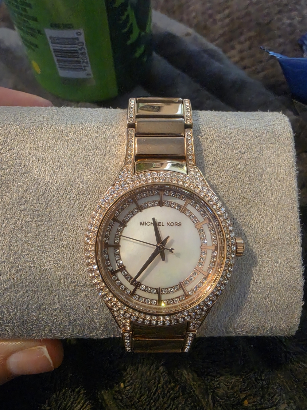 Michael Kors Rose Gold Crystal-Embellished Women's Watch